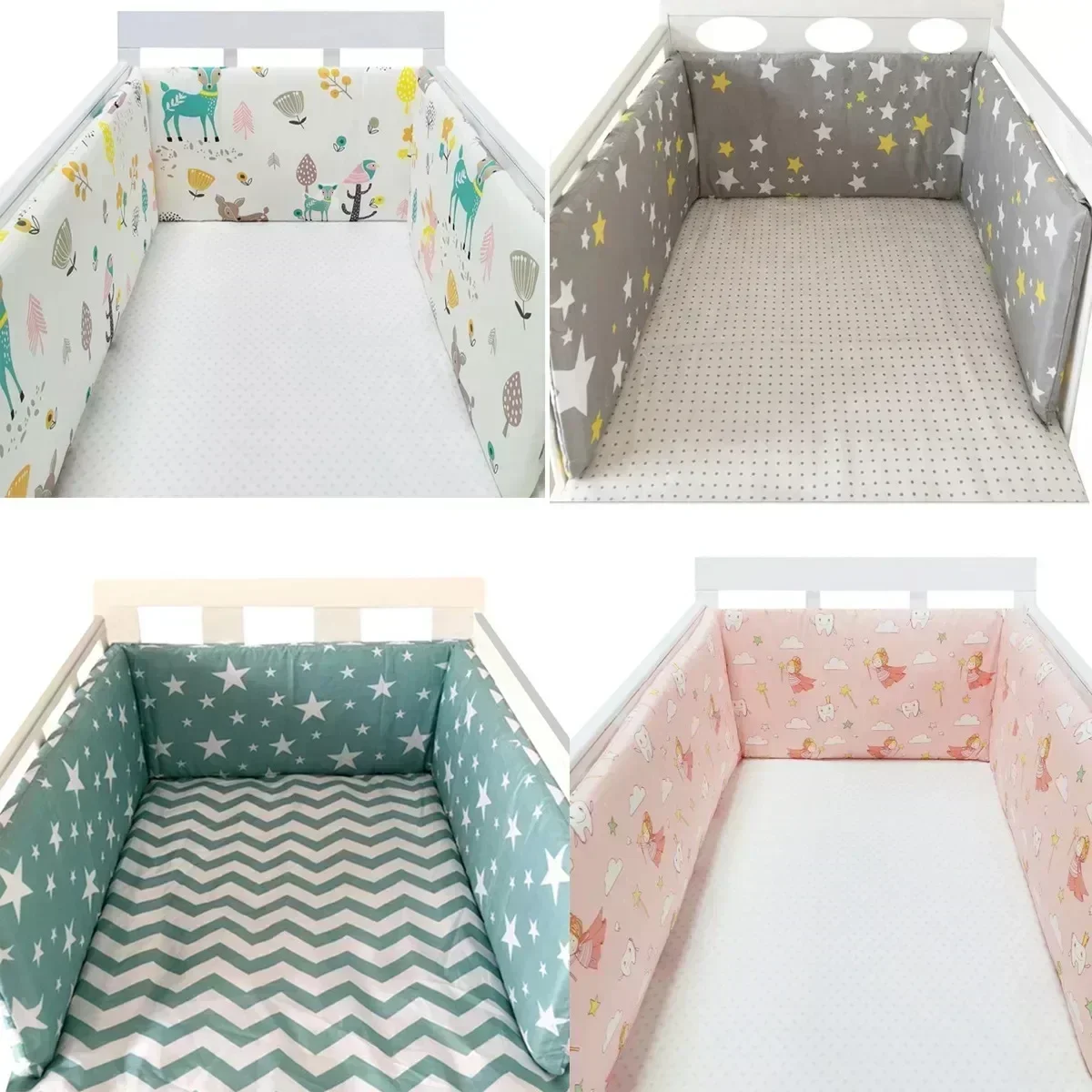 Baby Nursery Glider - Baby Bed Bumpers Infant Cotton Anti-fall