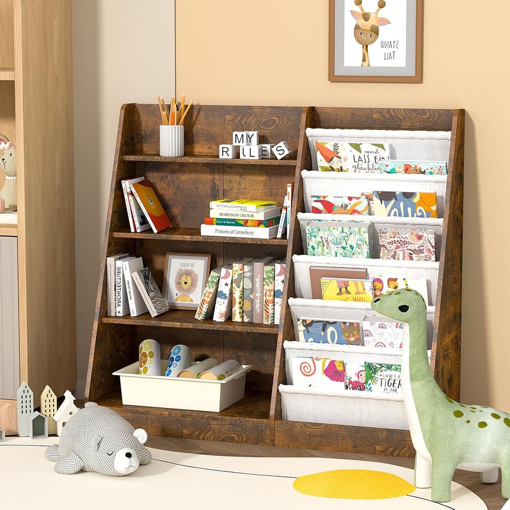 Baby Nursery Bookcase - HedoAjim Kids Bookshel or Bedroom Toddler