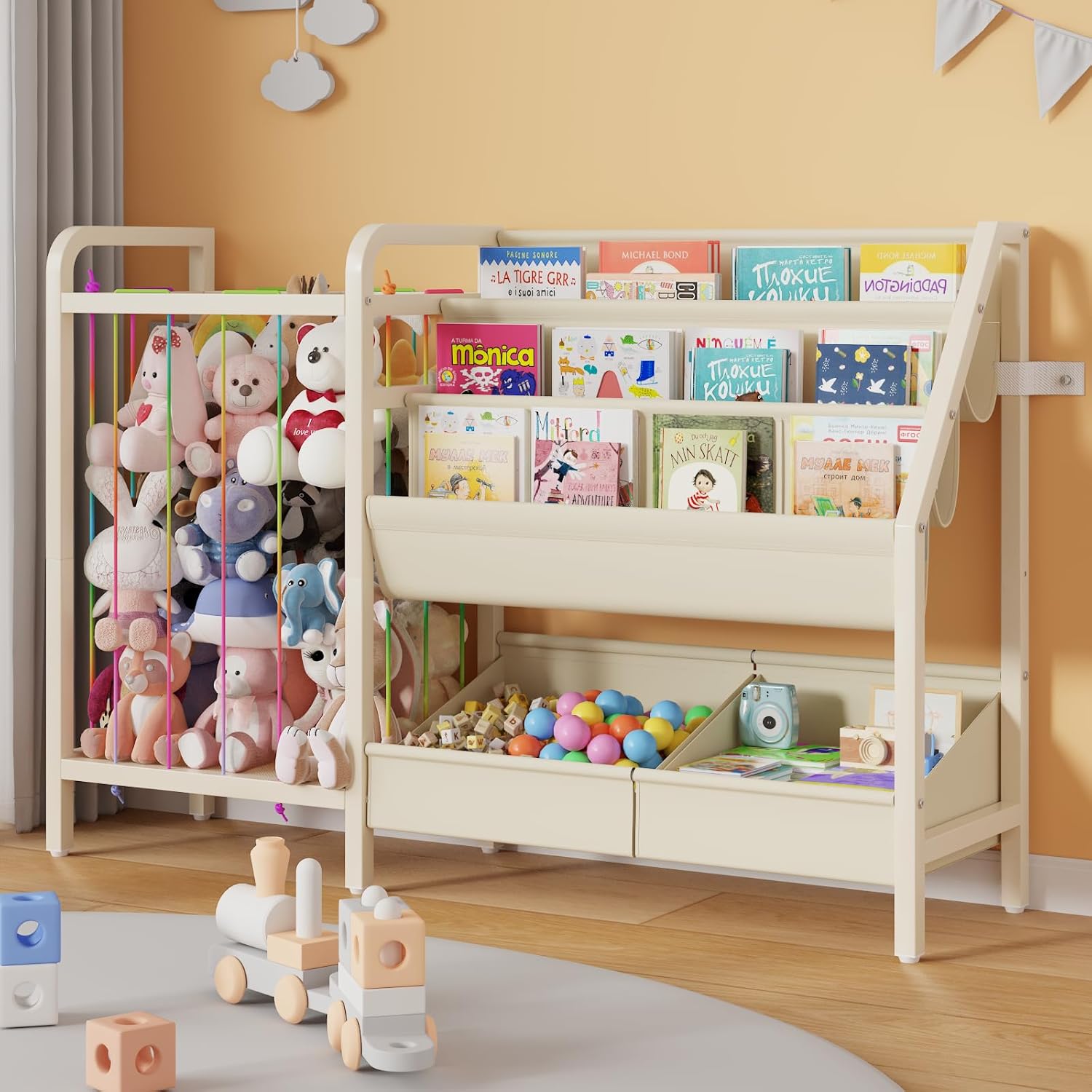Baby Nursery Bookcase - B5 Kids Bookshelf and Toy Storage,