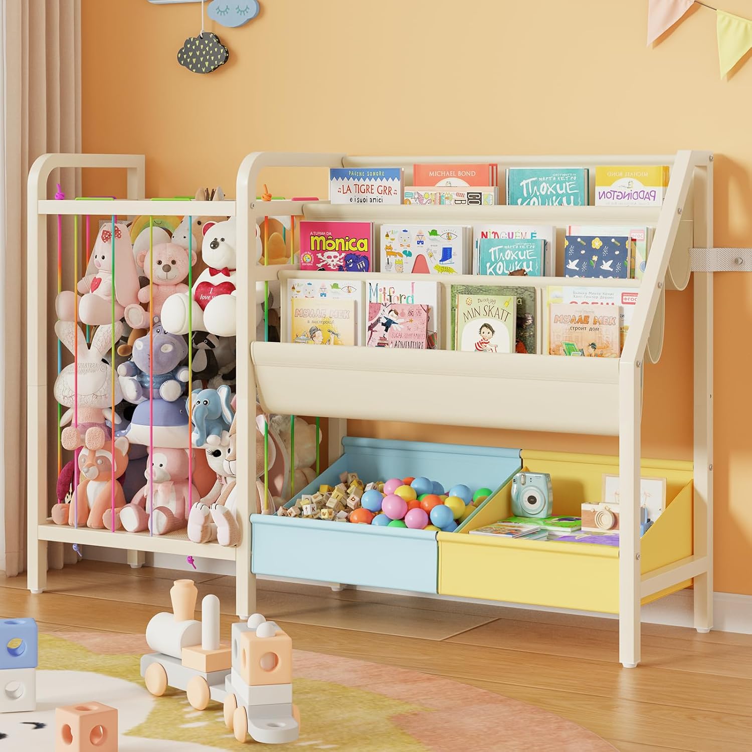 Baby Nursery Bookcase - B5 Kids Bookshelf and Toy Storage,