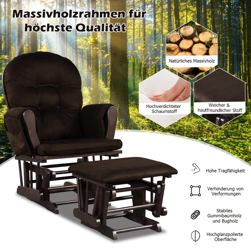 Baby Nursery Glider Chair - Baby Nursery Relax Rocker Rocking Chair
