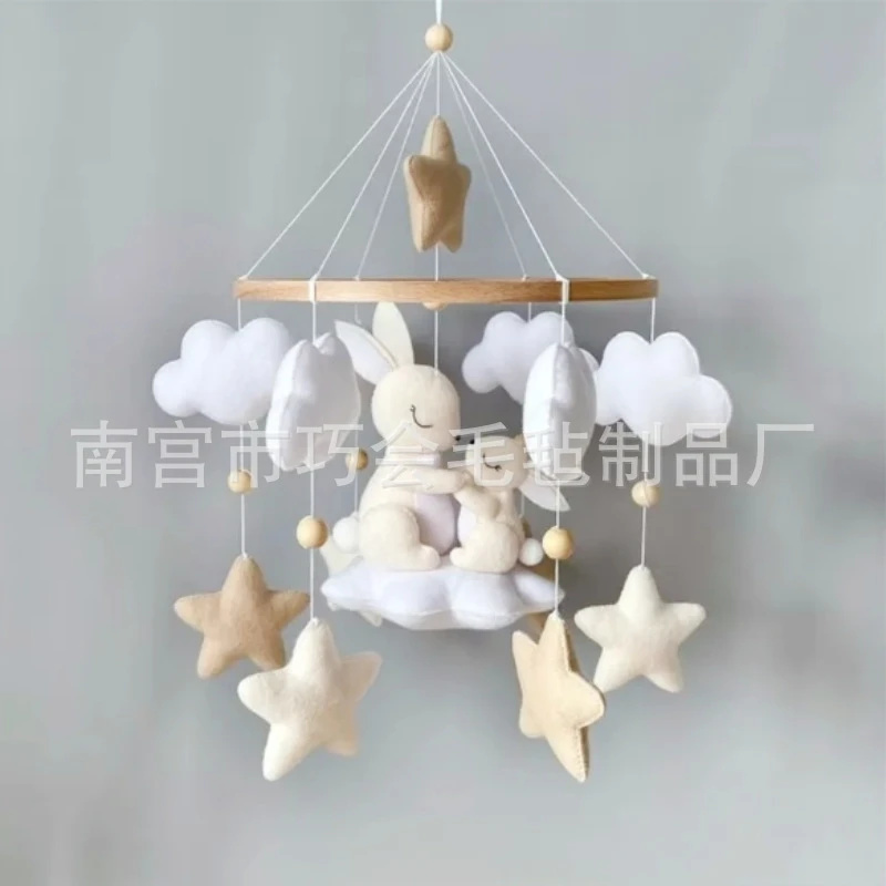 Handmade Soft Felt Bunny Baby  - Baby Nursery Neutral ulasan dan harga