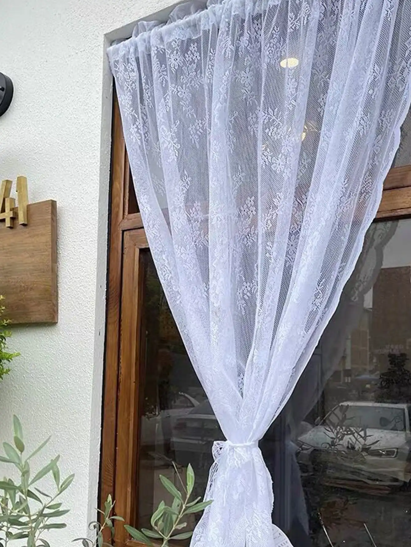 Floral Lace Sheer Curtains for - Baby Nursery Curtains ulasan dan harga