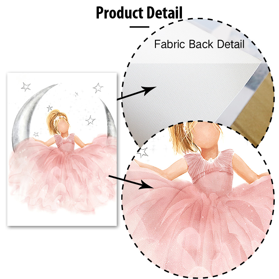Pink Angel Girl Sun Moon Cloud - Baby Nursery Accessories ulasan dan harga