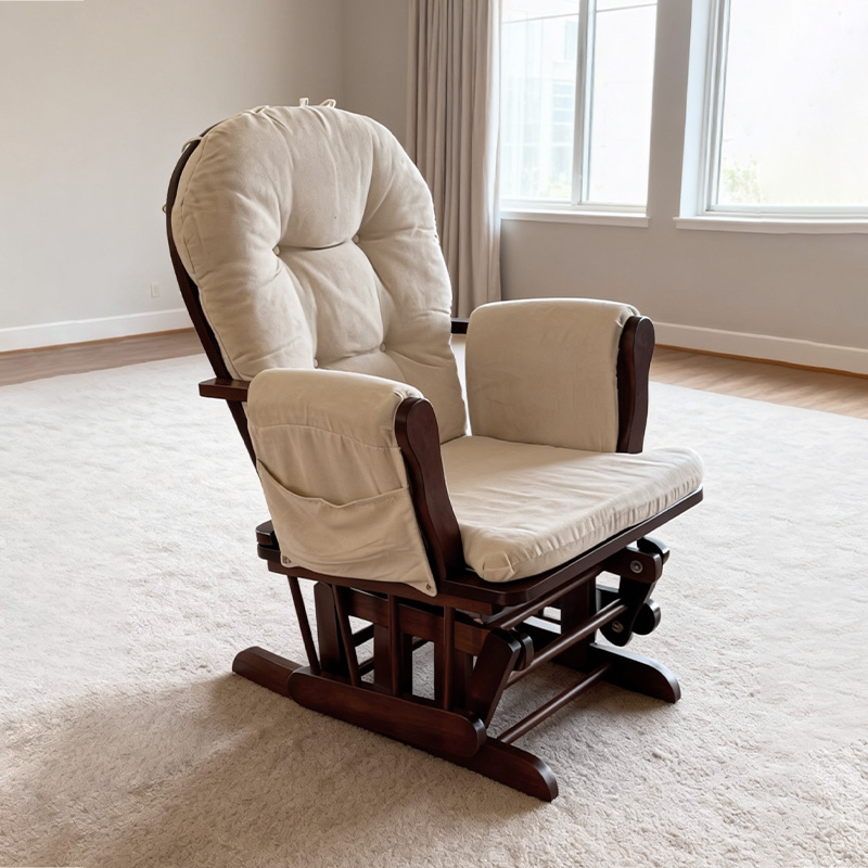 Modern Wood Glider Cushion Mat - Baby Nursery Nurse ulasan dan harga
