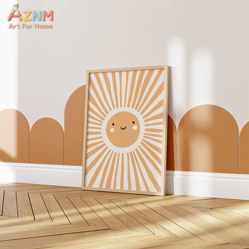 AZNM Boho Neutral Sun Flower R - Baby Nursery Neutral ulasan dan harga