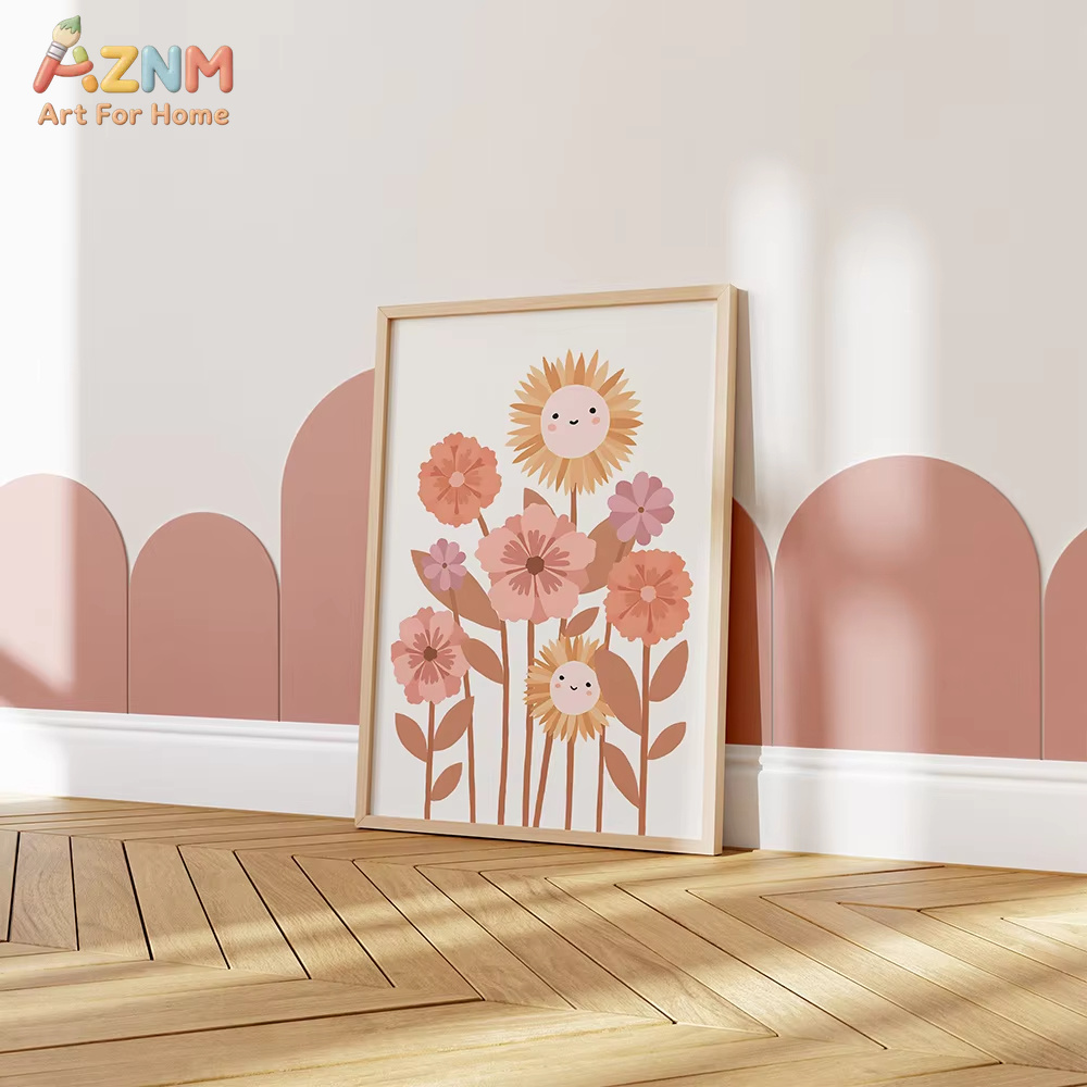 AZNM Boho Neutral Sun Flower R - Baby Nursery Neutral ulasan dan harga