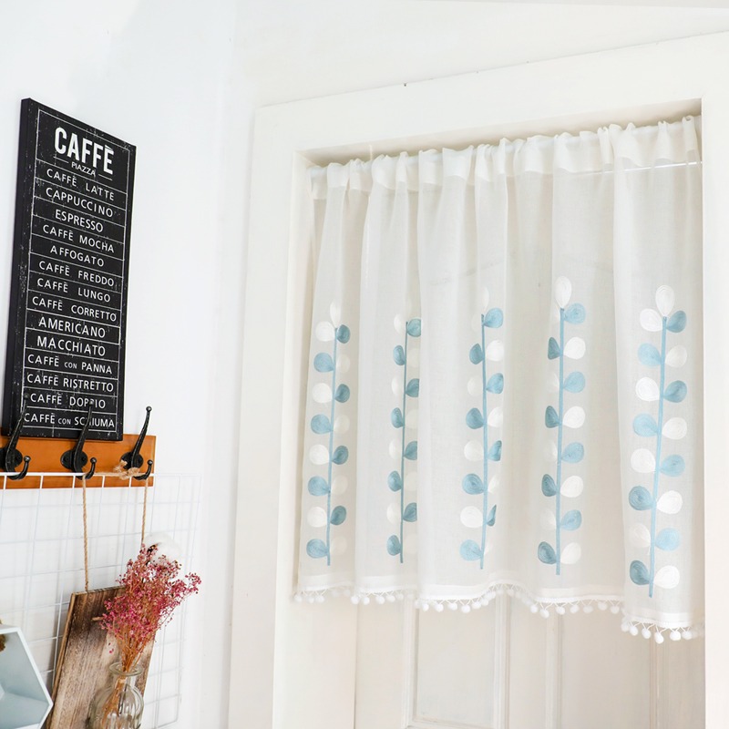 White Lace Sheer Valance Curta - Baby Nursery Curtains ulasan dan harga