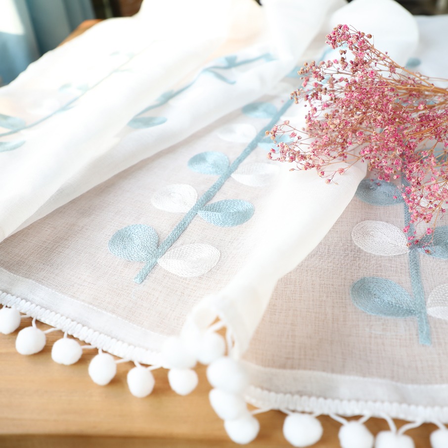 White Lace Sheer Valance Curta - Baby Nursery Curtains ulasan dan harga