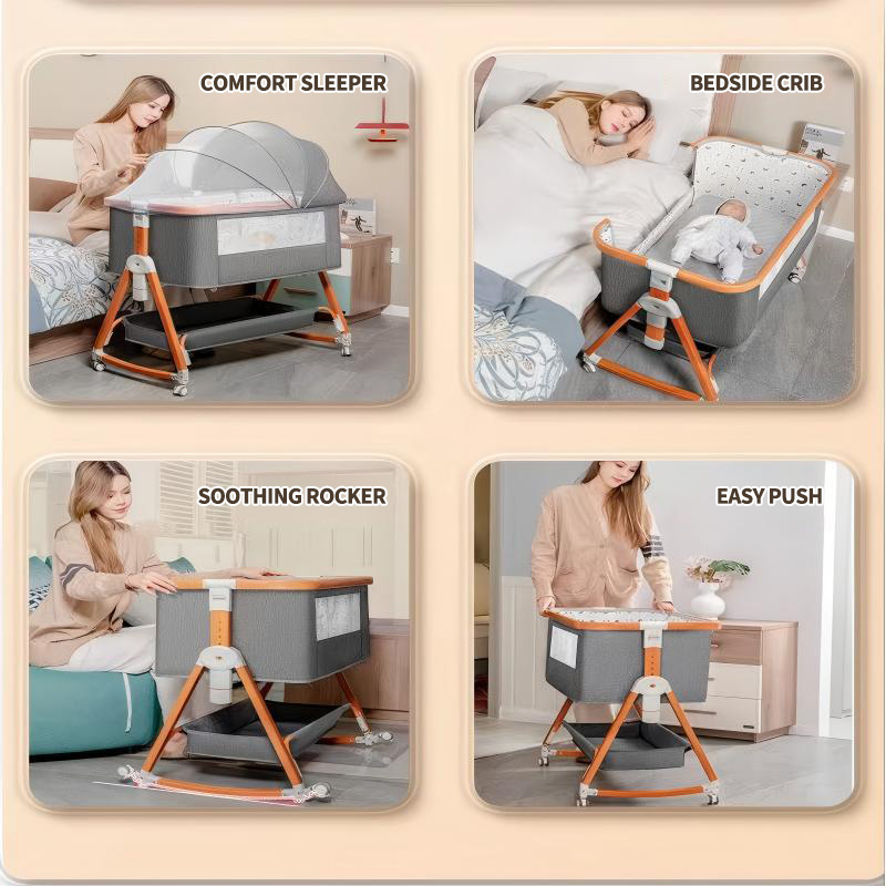 2 in 1 Rocking Baby Crib, Fold - Baby Nursery Hamper ulasan dan harga