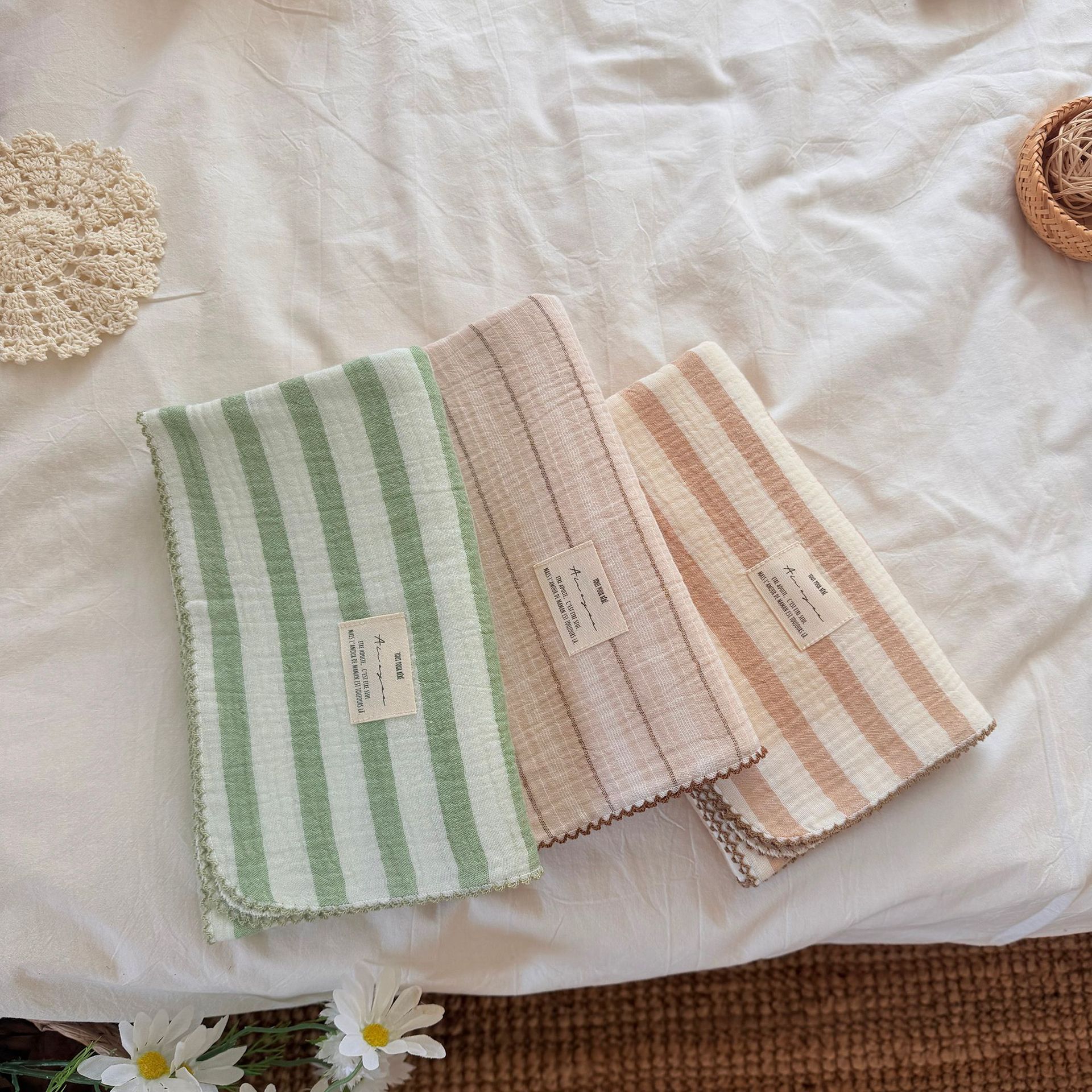 Summer Muslin Baby Swaddle Bla - Baby Girl Nursery Quilt ulasan dan harga