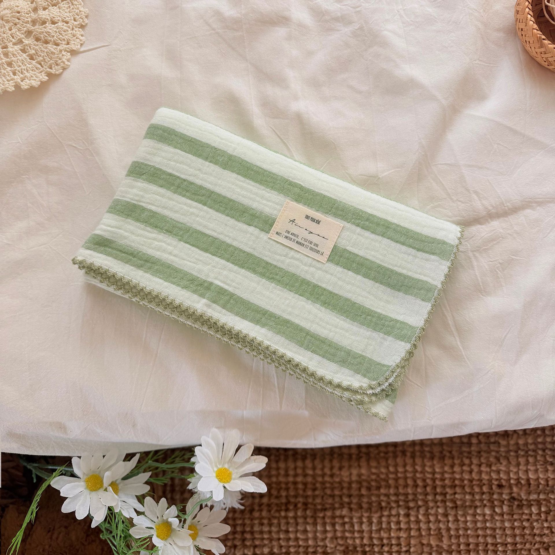 Summer Muslin Baby Swaddle Bla - Baby Girl Nursery Quilt ulasan dan harga