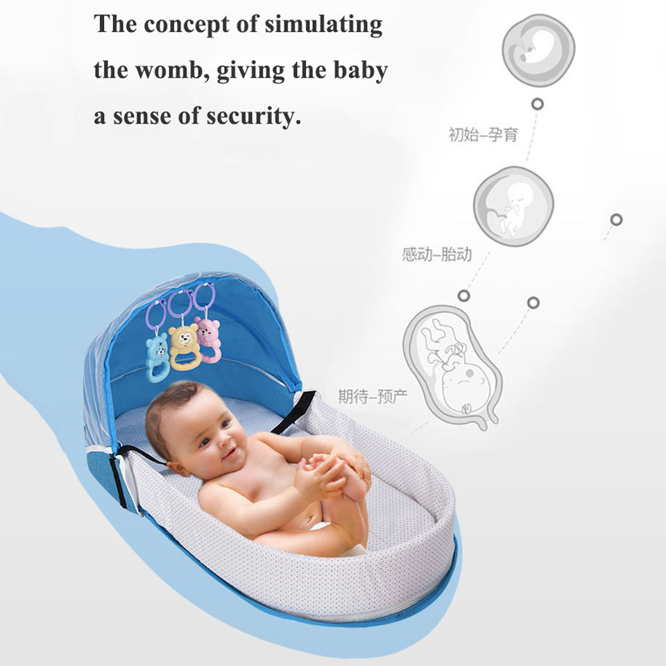 Portable Travel Baby Crib Fold - Baby Nursery Glider ulasan dan harga