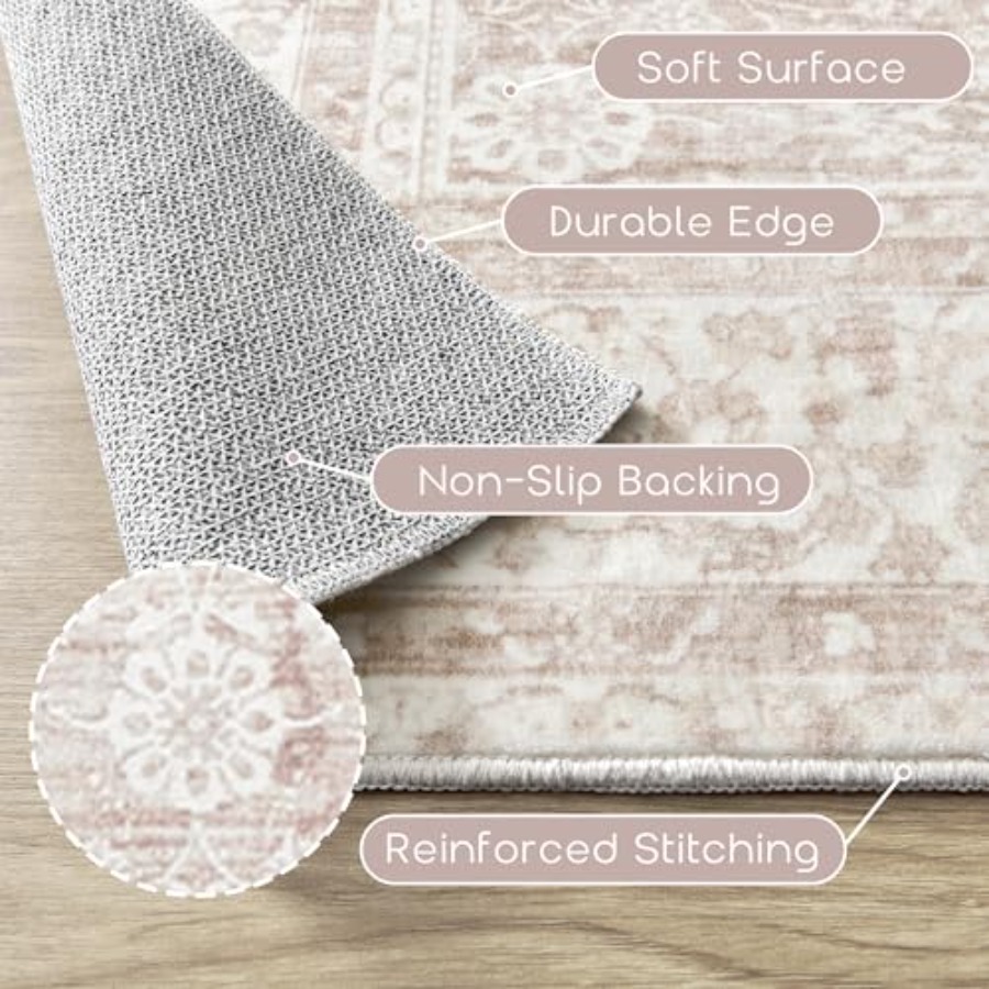 Pink Nursery Rug for Baby Girl - Baby Nursery Neutral ulasan dan harga