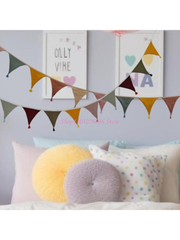 R6FD Soft Fabric Bunting Banne - Baby Nursery Neutral ulasan dan harga