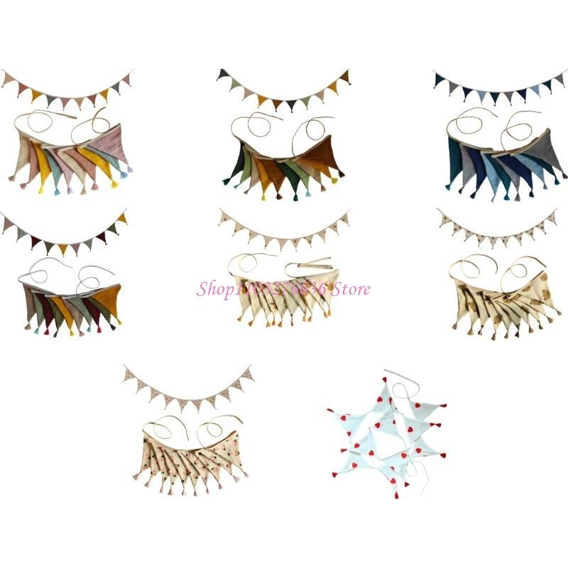 R6FD Soft Fabric Bunting Banne - Baby Nursery Neutral ulasan dan harga