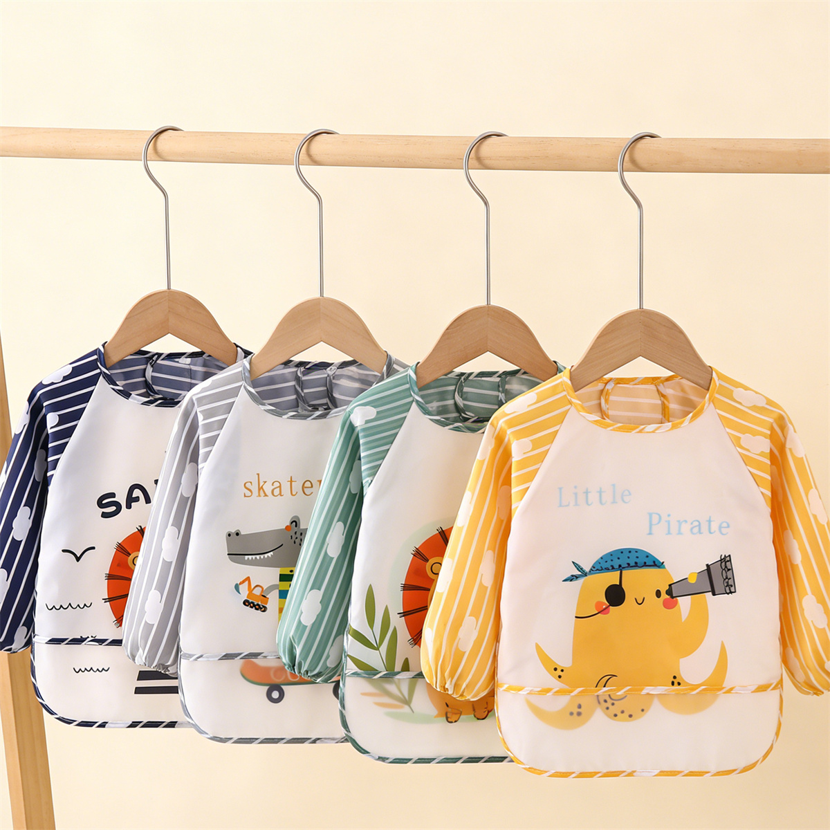 2pcs Waterproof Full Sleeve Ba - Baby Nursery Accessories ulasan dan harga
