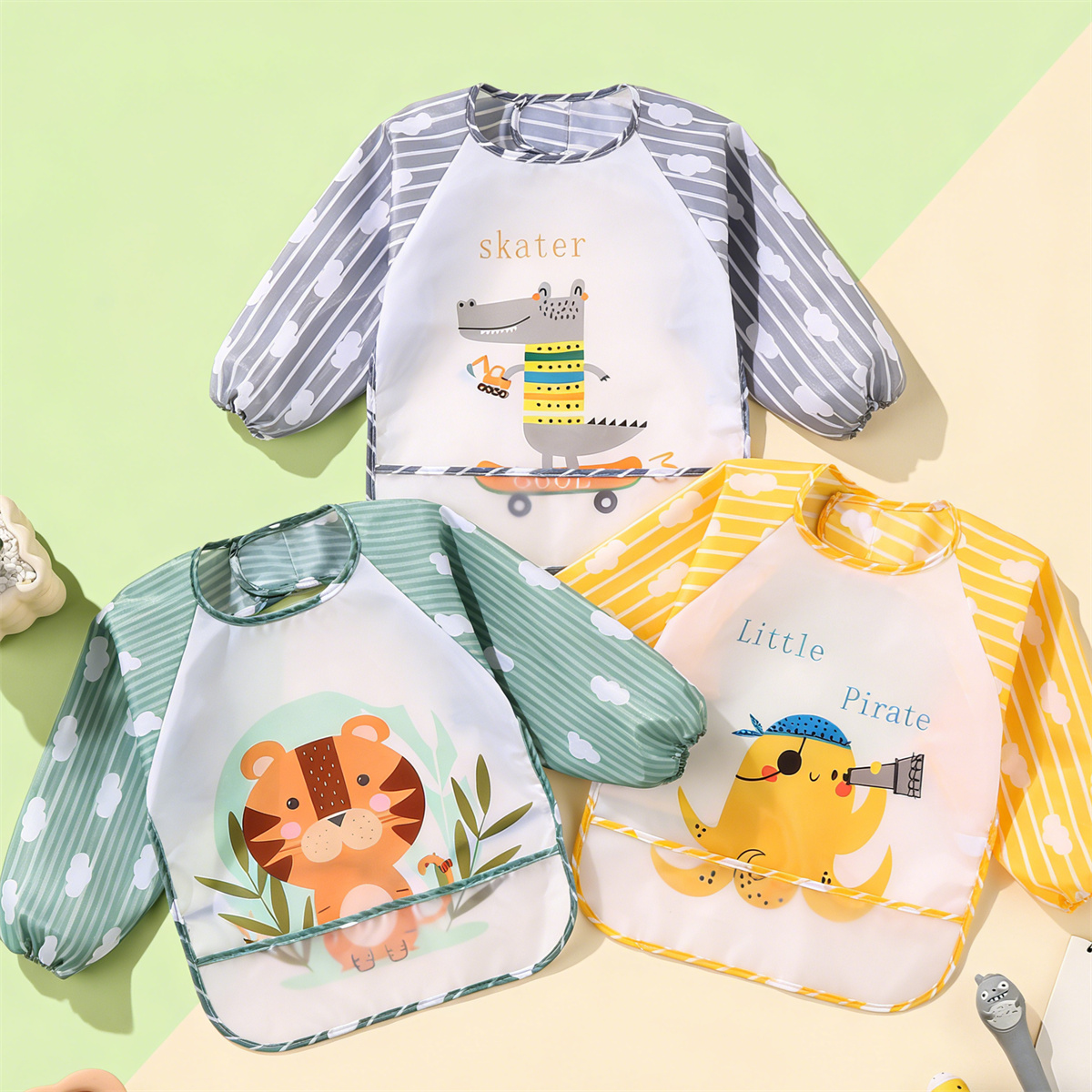 2pcs Waterproof Full Sleeve Ba - Baby Nursery Accessories ulasan dan harga