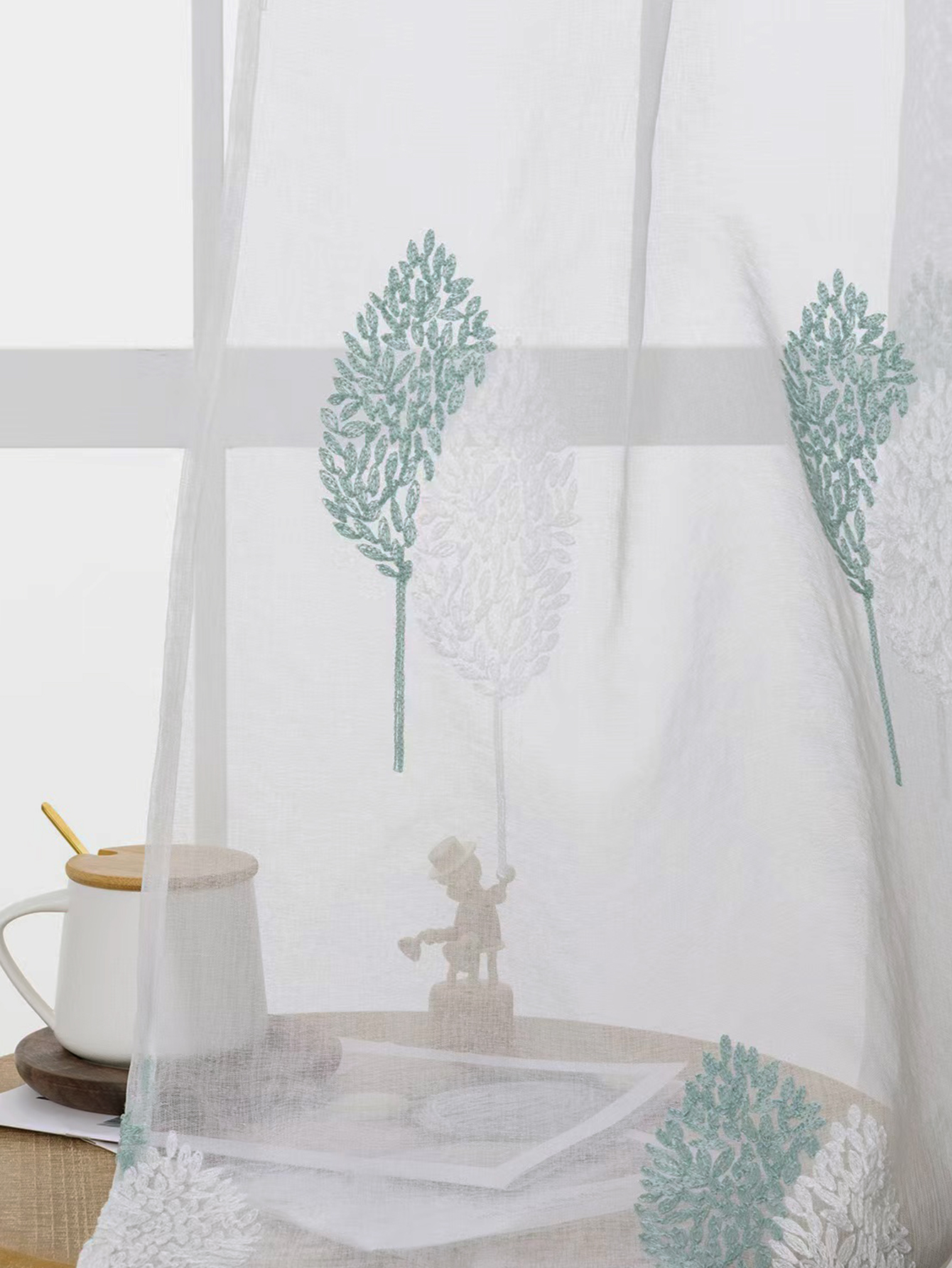 Dark Green Modern Nordic Gromm - Baby Nursery Curtains ulasan dan harga