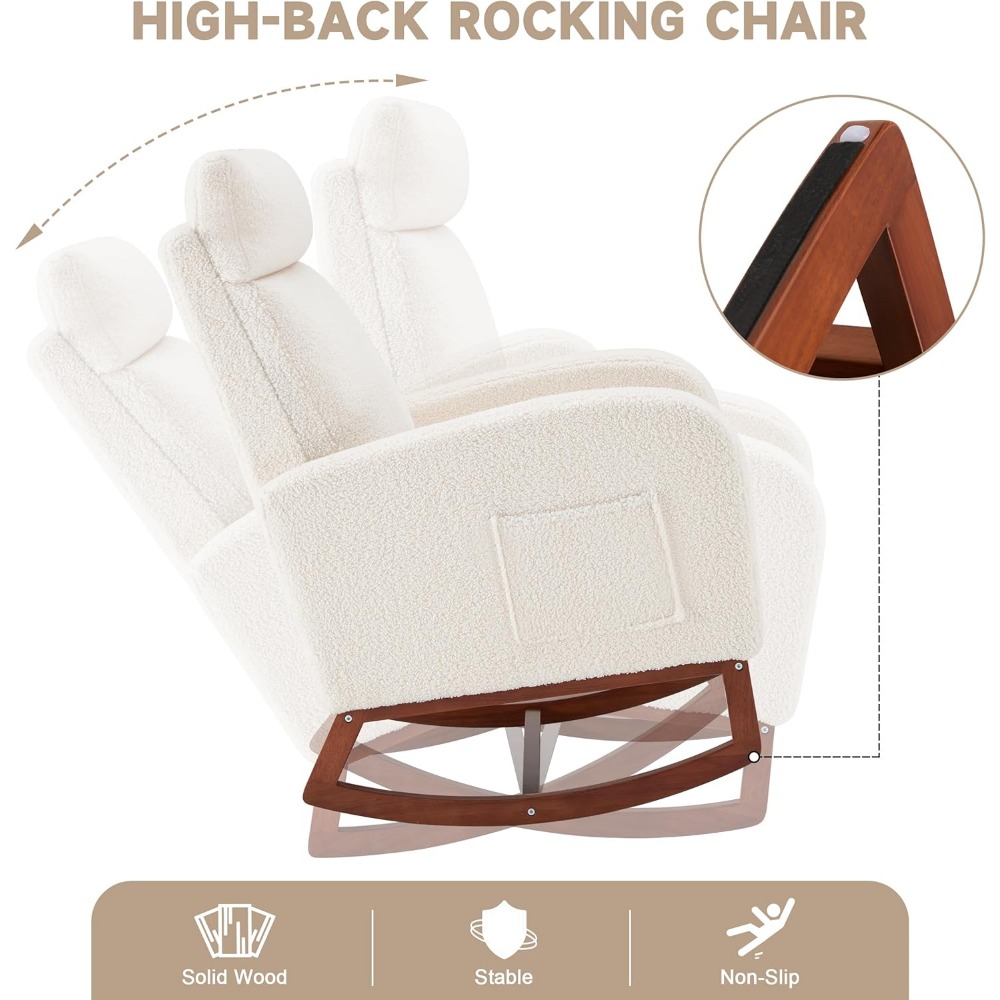 Rocking Chair Nursery Chair wi - Baby Nursery Nurse ulasan dan harga