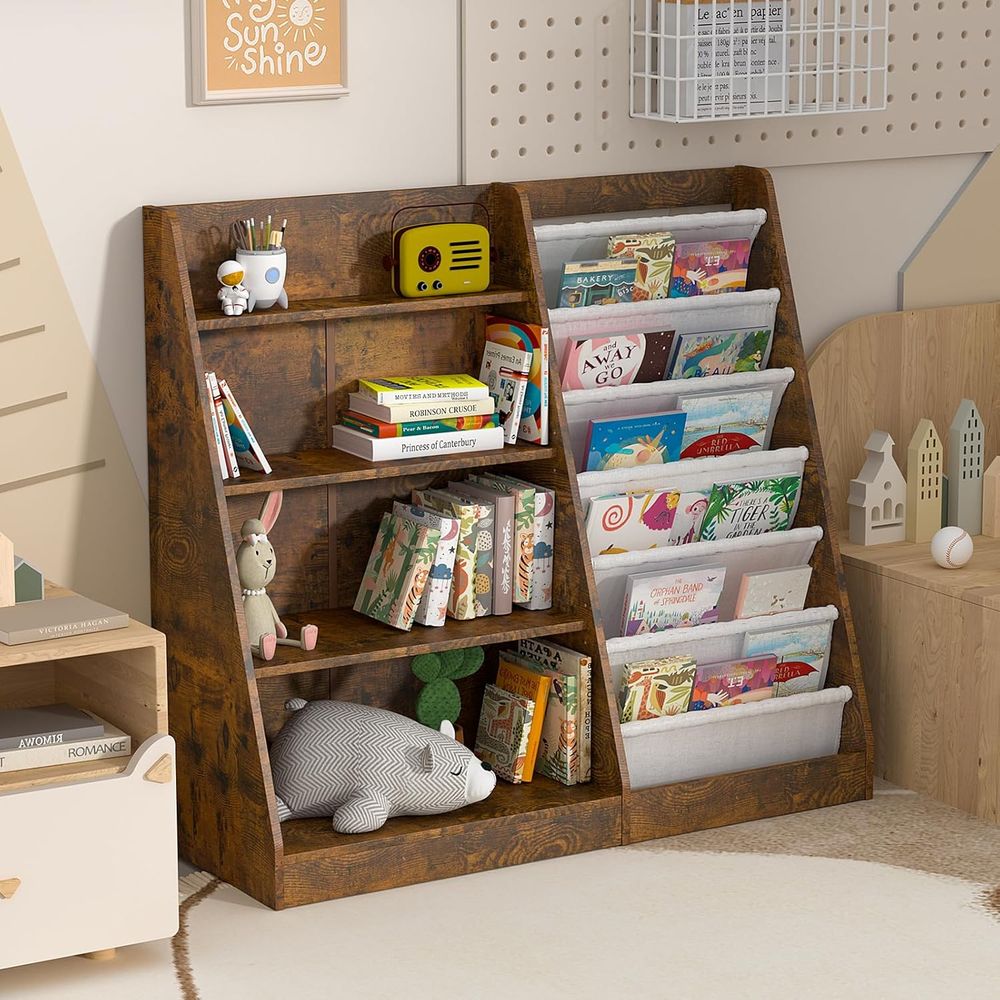 HedoAjim Kids Bookshel or Bedr - Baby Nursery Bookcase ulasan dan harga