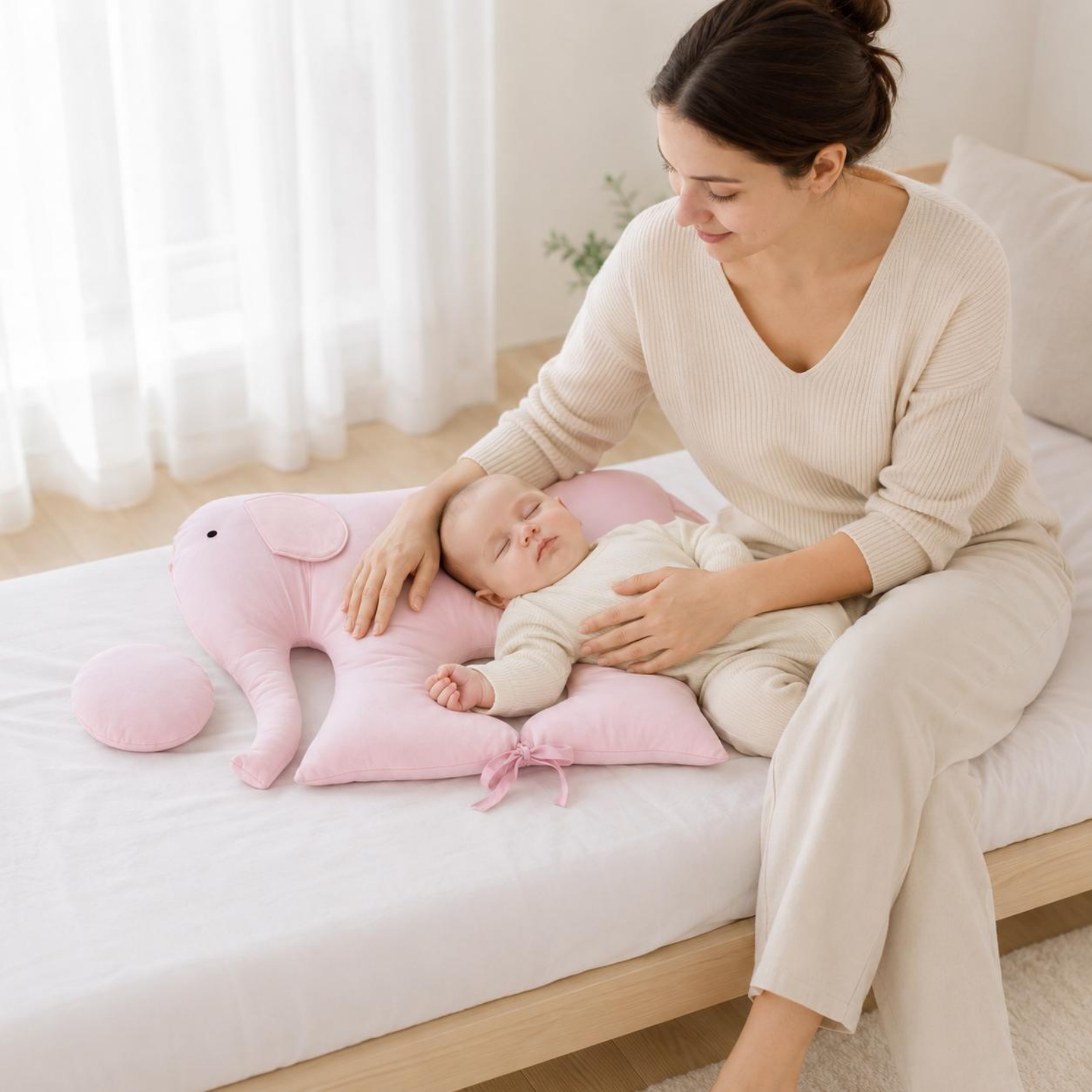 Elephant Baby Pillow Removable - Baby Nursery Nurse ulasan dan harga