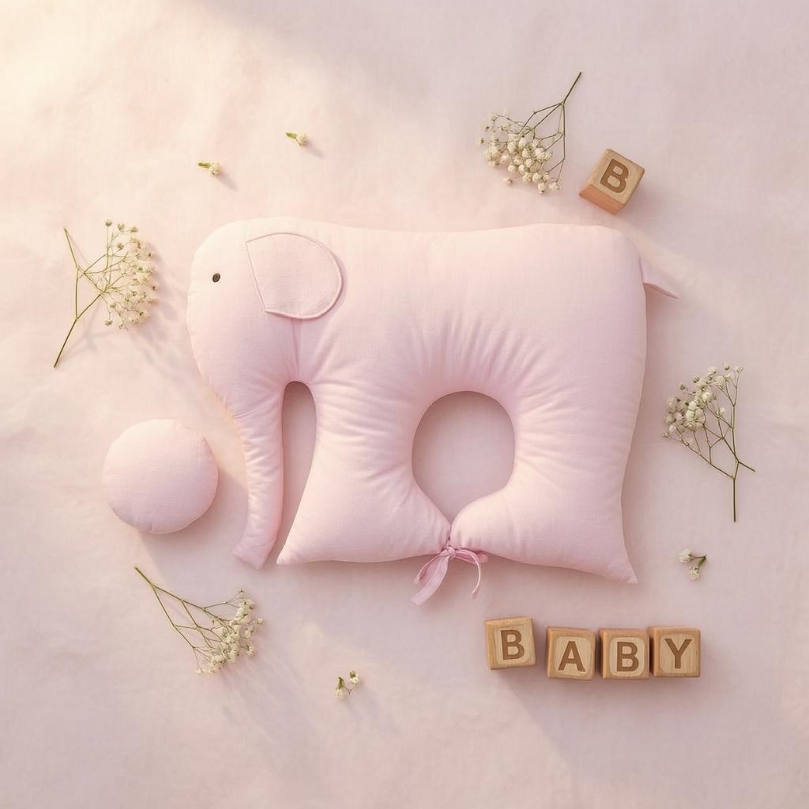 Elephant Baby Pillow Removable - Baby Nursery Nurse ulasan dan harga