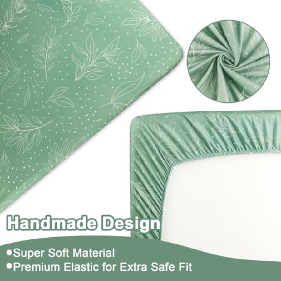 Green Crib Bedding Set 4-Piece - Baby Nursery Neutral ulasan dan harga