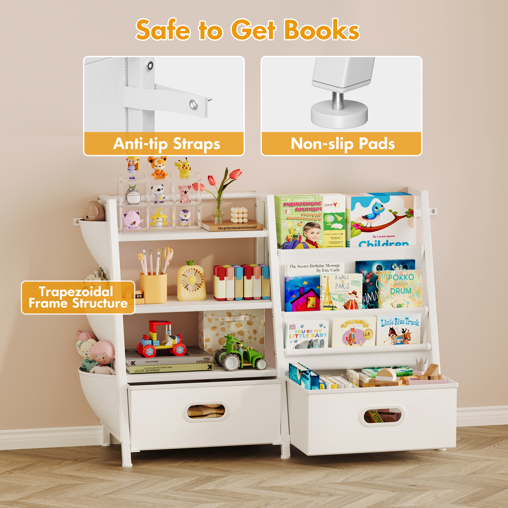 Modern Toddler Bookshelf Nurse - Baby Nursery Bookcase ulasan dan harga