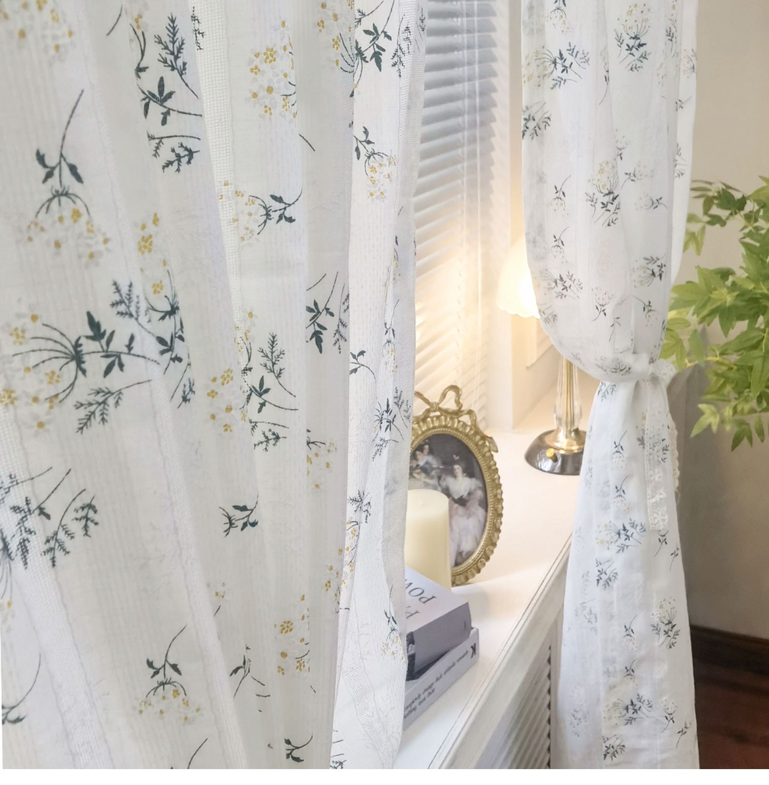Korean Cotton Daisy Curtains R - Baby Nursery Curtains ulasan dan harga