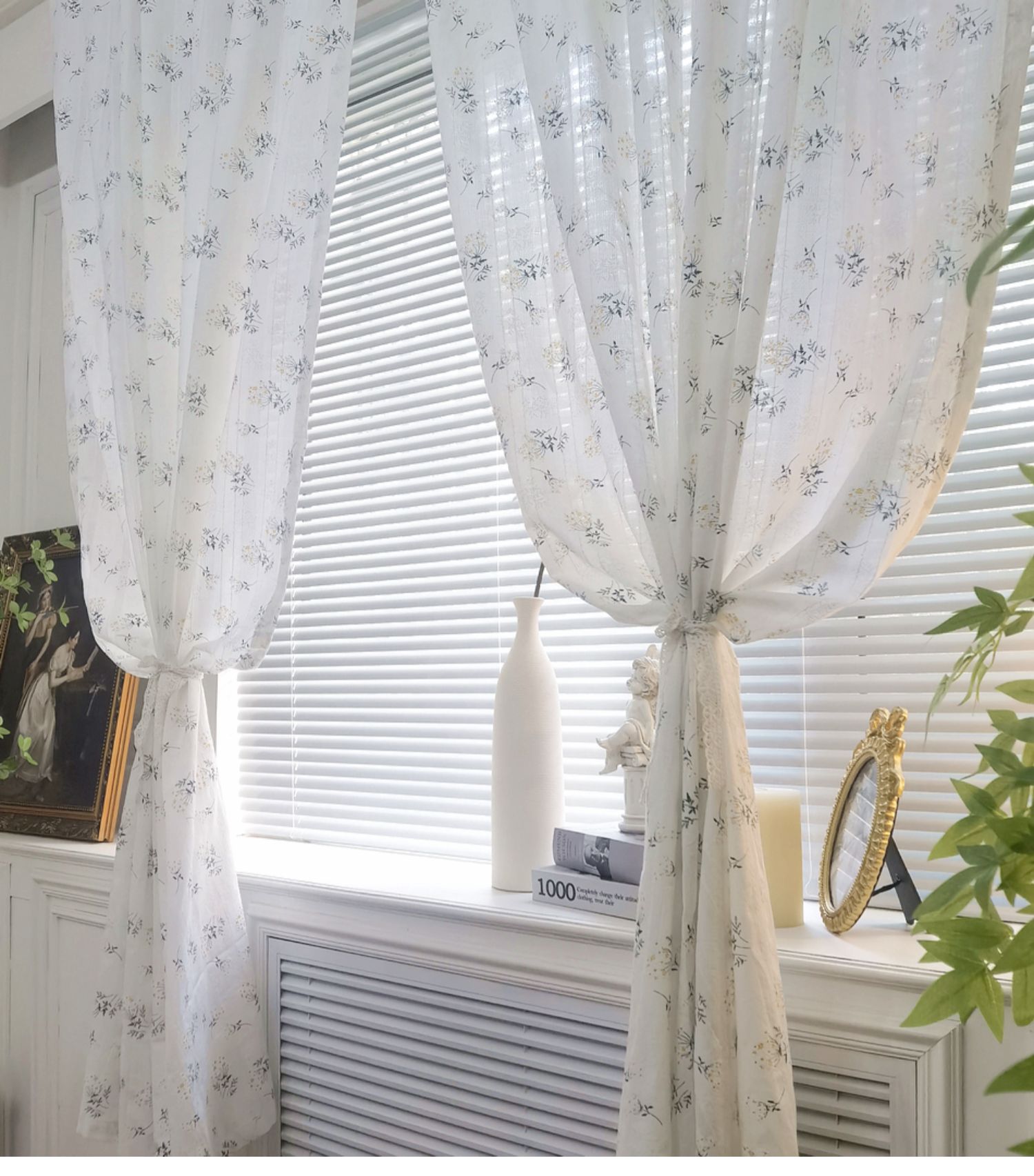 Korean Cotton Daisy Curtains R - Baby Nursery Curtains ulasan dan harga