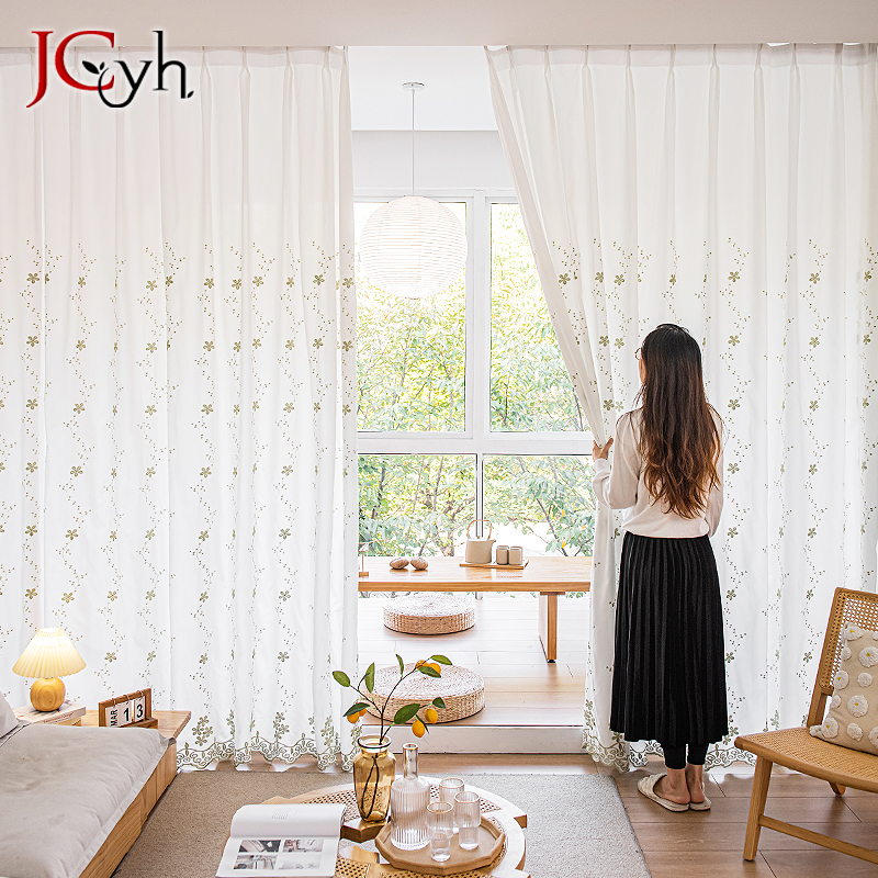 Pastoral Style Embroidery Shee - Baby Nursery Curtains ulasan dan harga