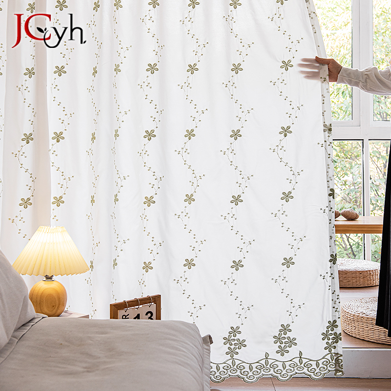 Pastoral Style Embroidery Shee - Baby Nursery Curtains ulasan dan harga