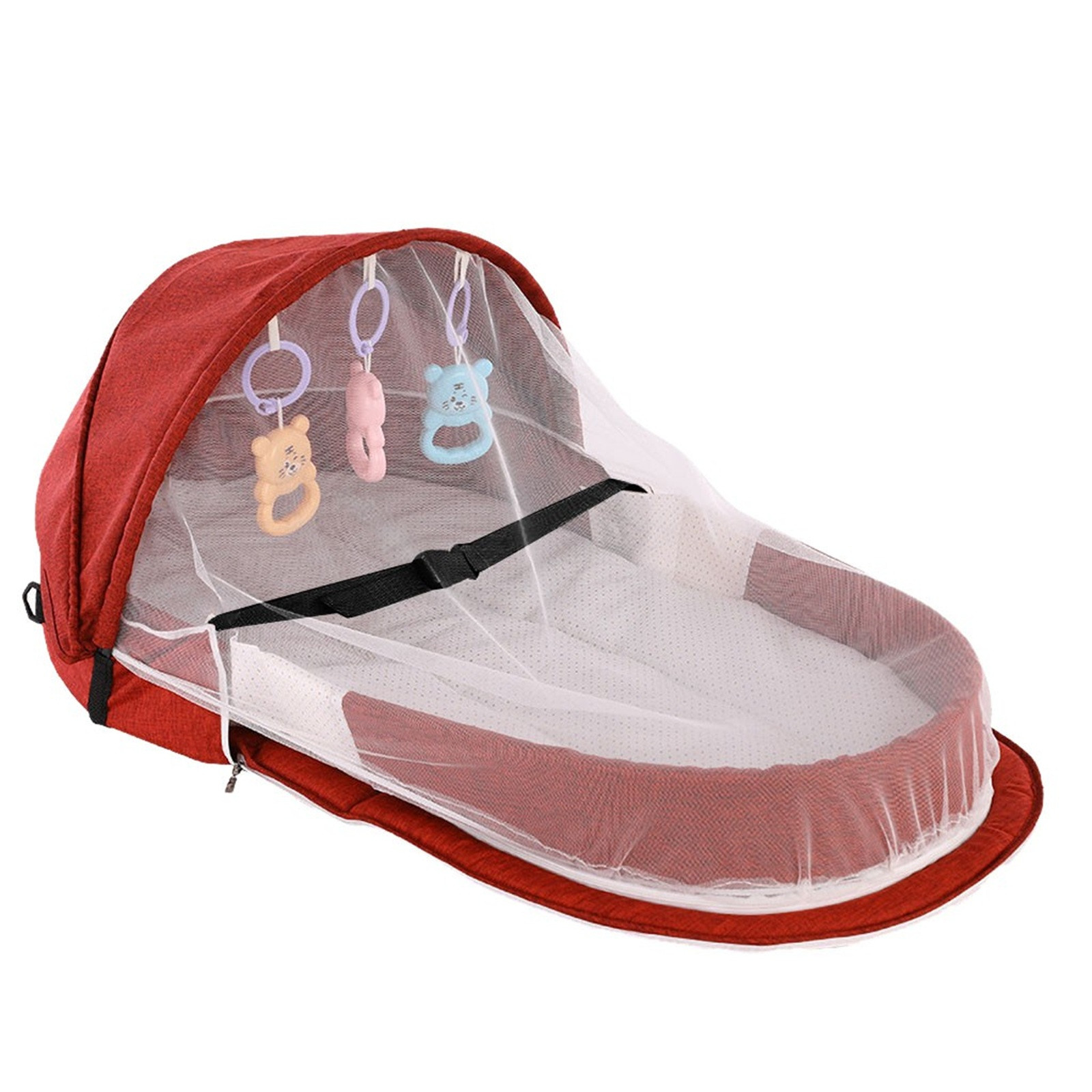 Baby Bed Folding Portable Baby - Baby Nursery Hamper ulasan dan harga