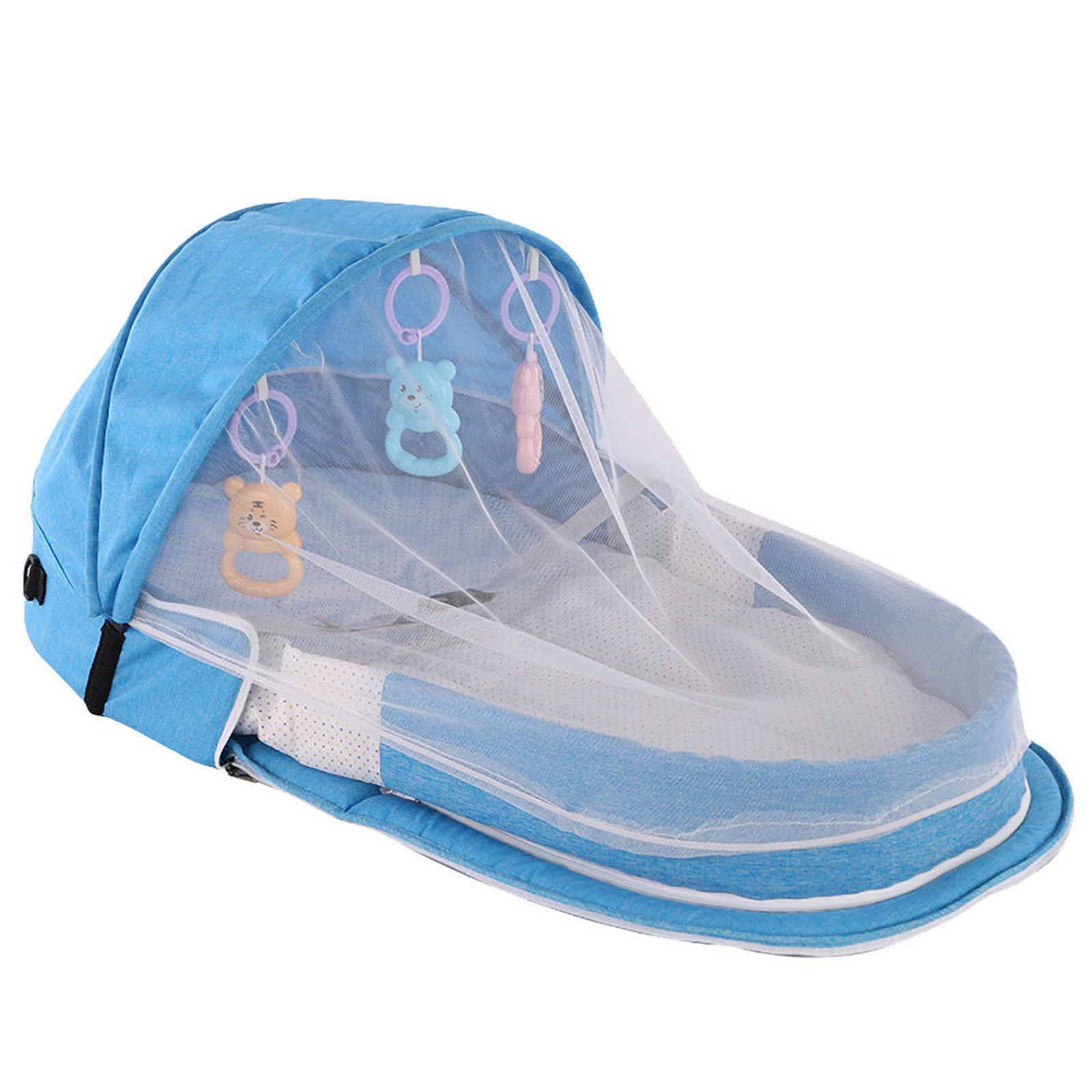 Baby Bed Folding Portable Baby - Baby Nursery Hamper ulasan dan harga