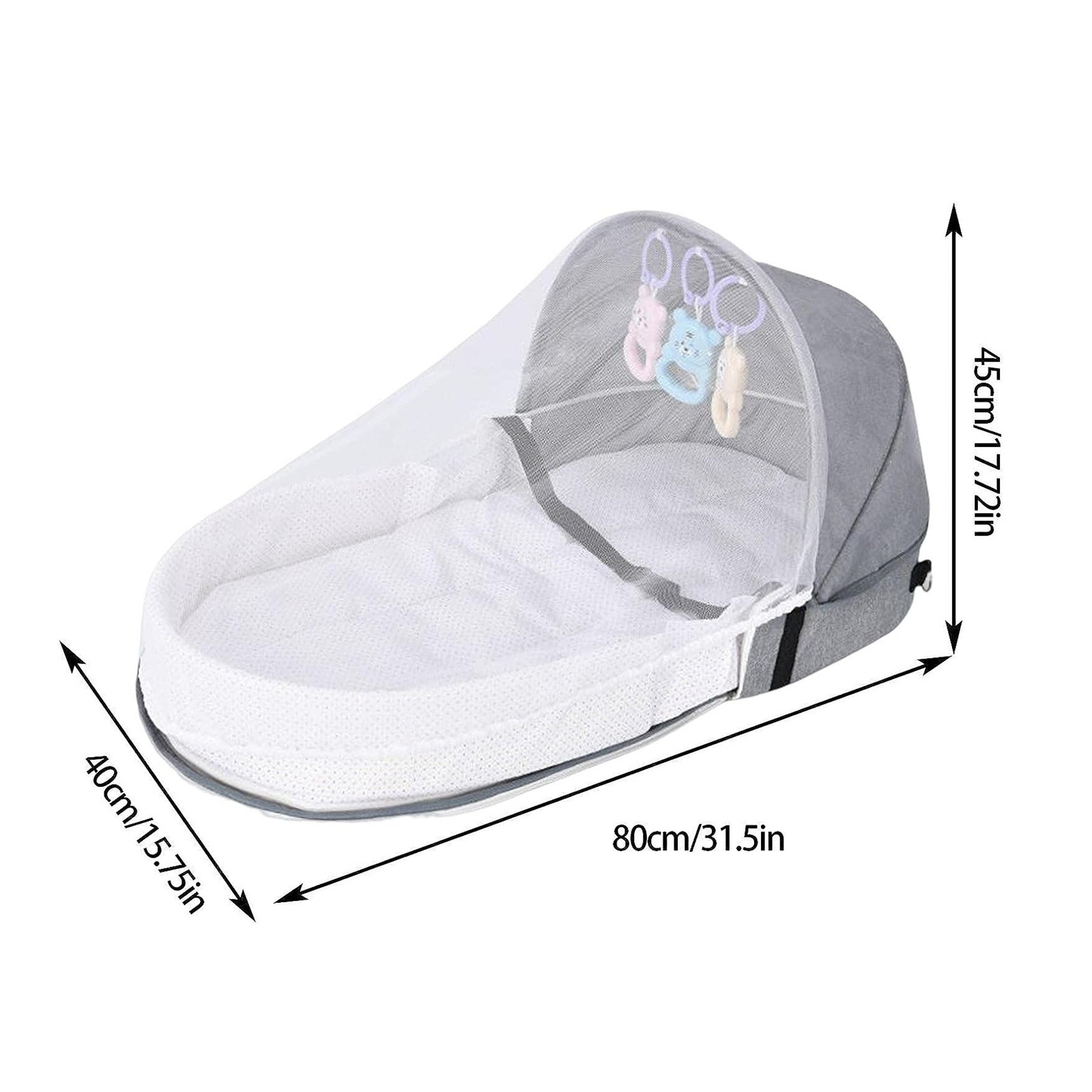 Baby Bed Folding Portable Baby - Baby Nursery Hamper ulasan dan harga
