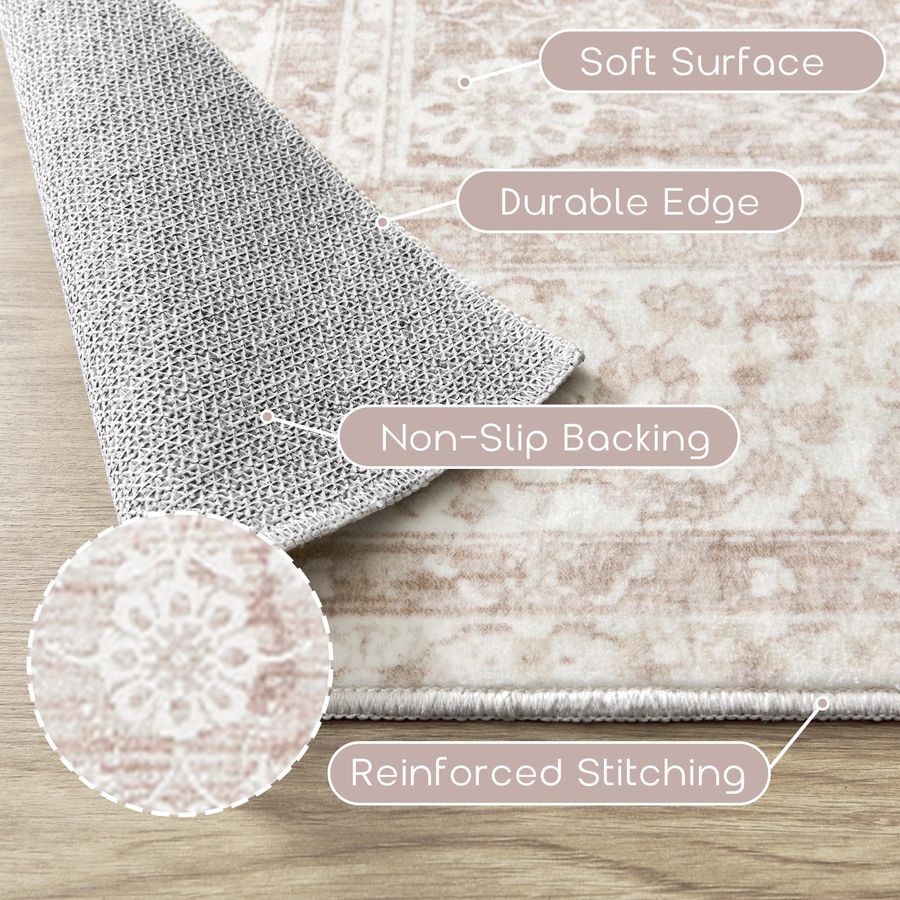 Nursery Rug for Baby Girl 5 x  - Baby Nursery Neutral ulasan dan harga