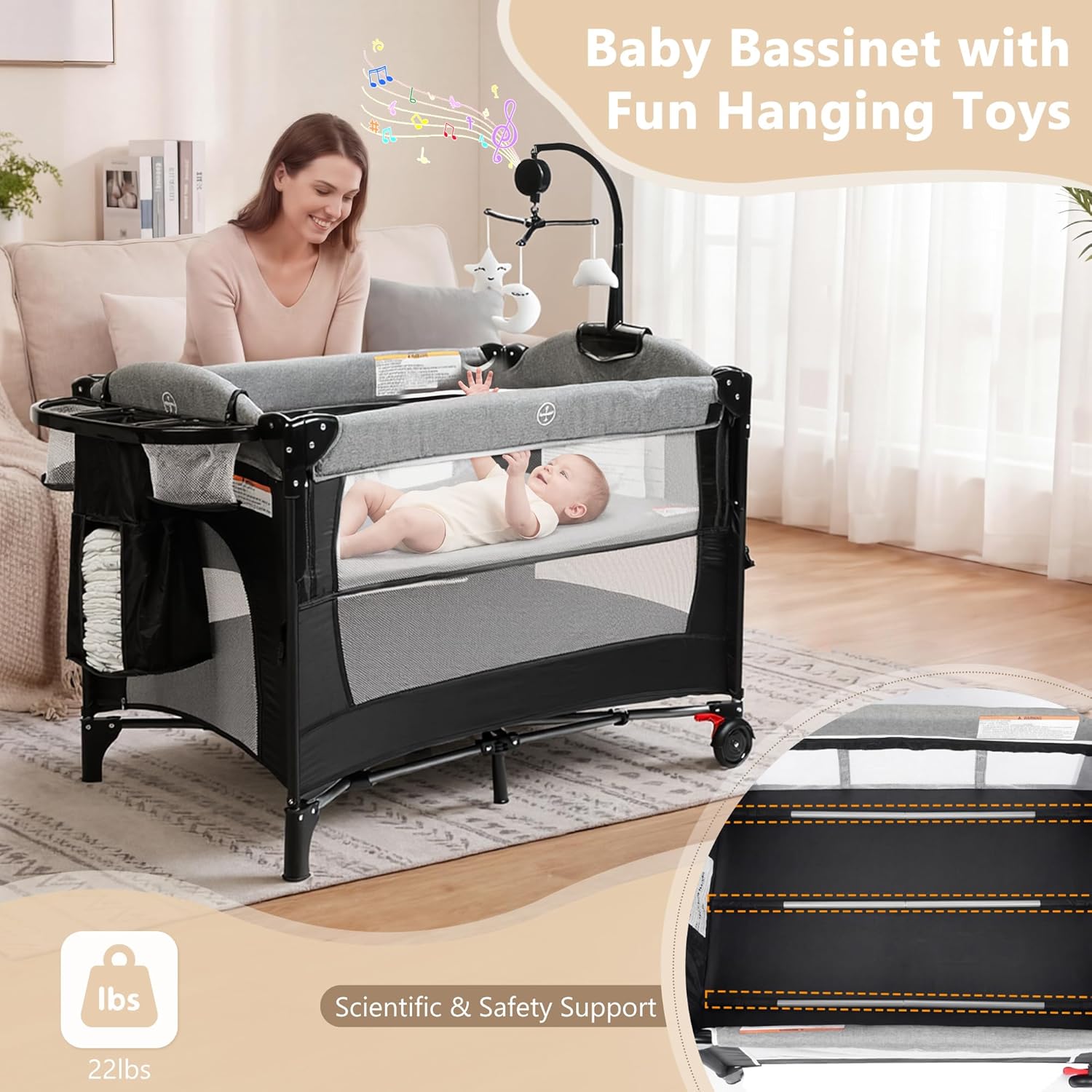 Kinder King 4 in 1 Portable Ba - Baby Nursery Hamper ulasan dan harga