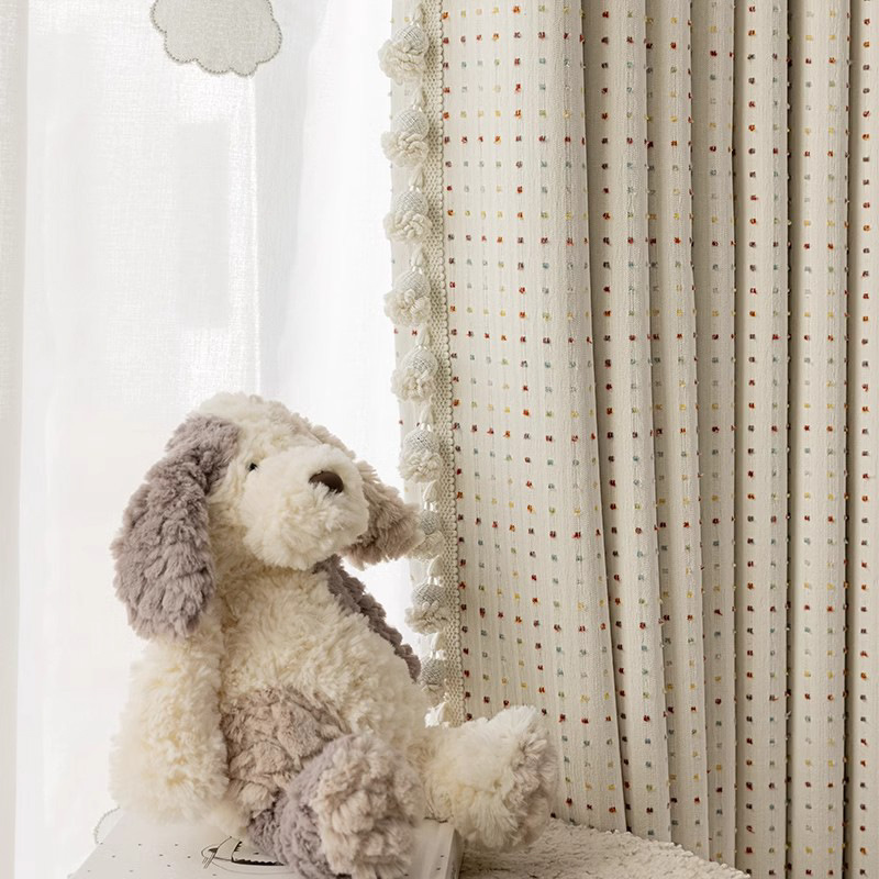 Modern Simple Cream Style Cand - Baby Nursery Curtains ulasan dan harga