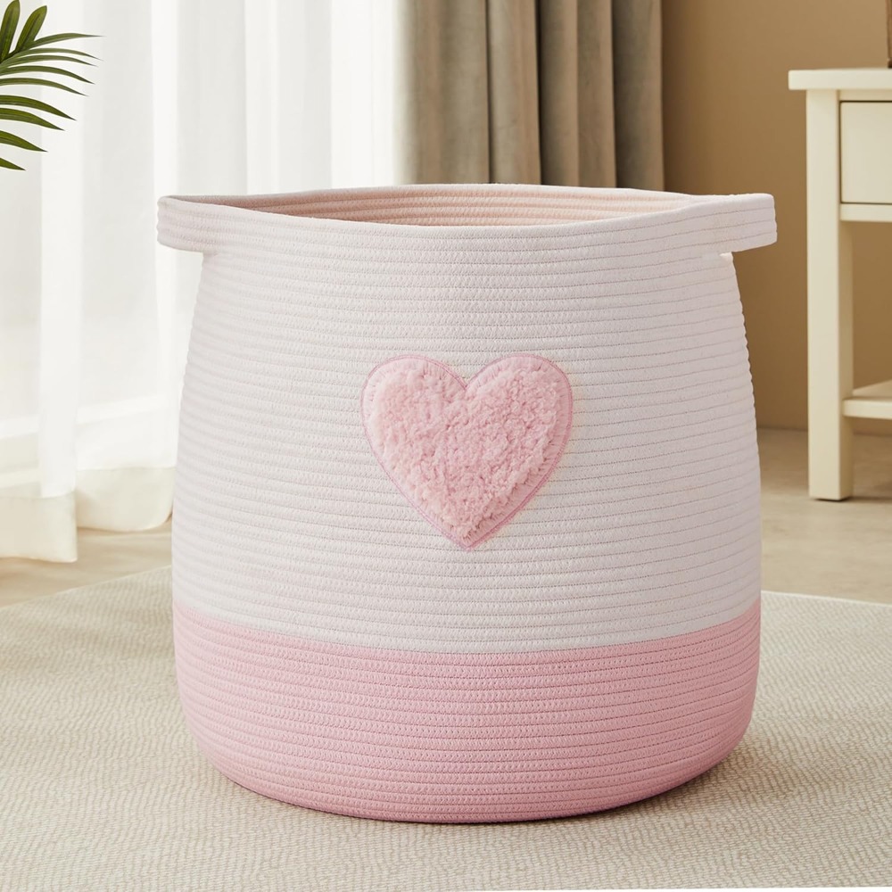 Pink Laundry Basket Hamper for - Baby Nursery Hamper ulasan dan harga