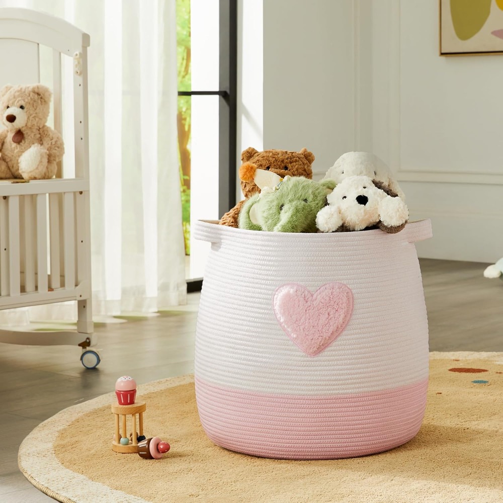 Pink Laundry Basket Hamper for - Baby Nursery Hamper ulasan dan harga