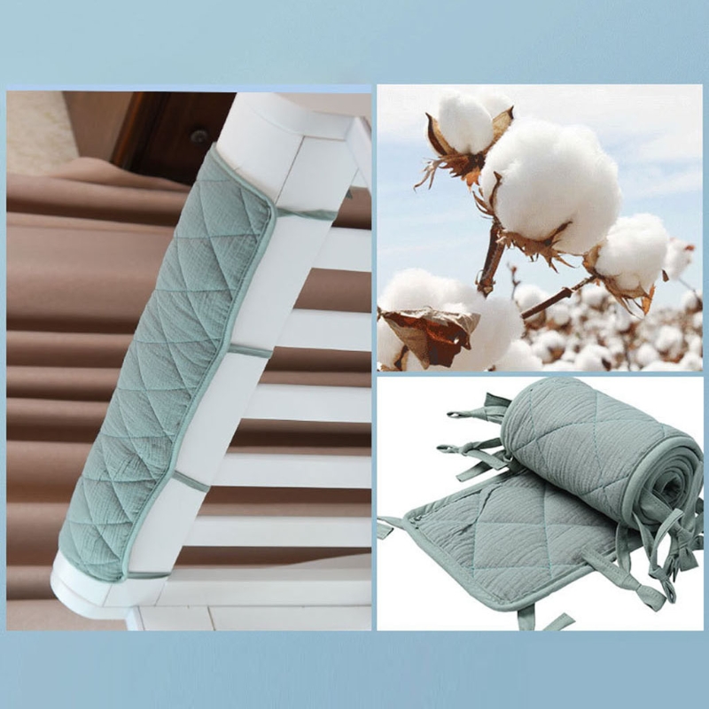 Cotton Crib Bumper Protection  - Baby Nursery Glider ulasan dan harga