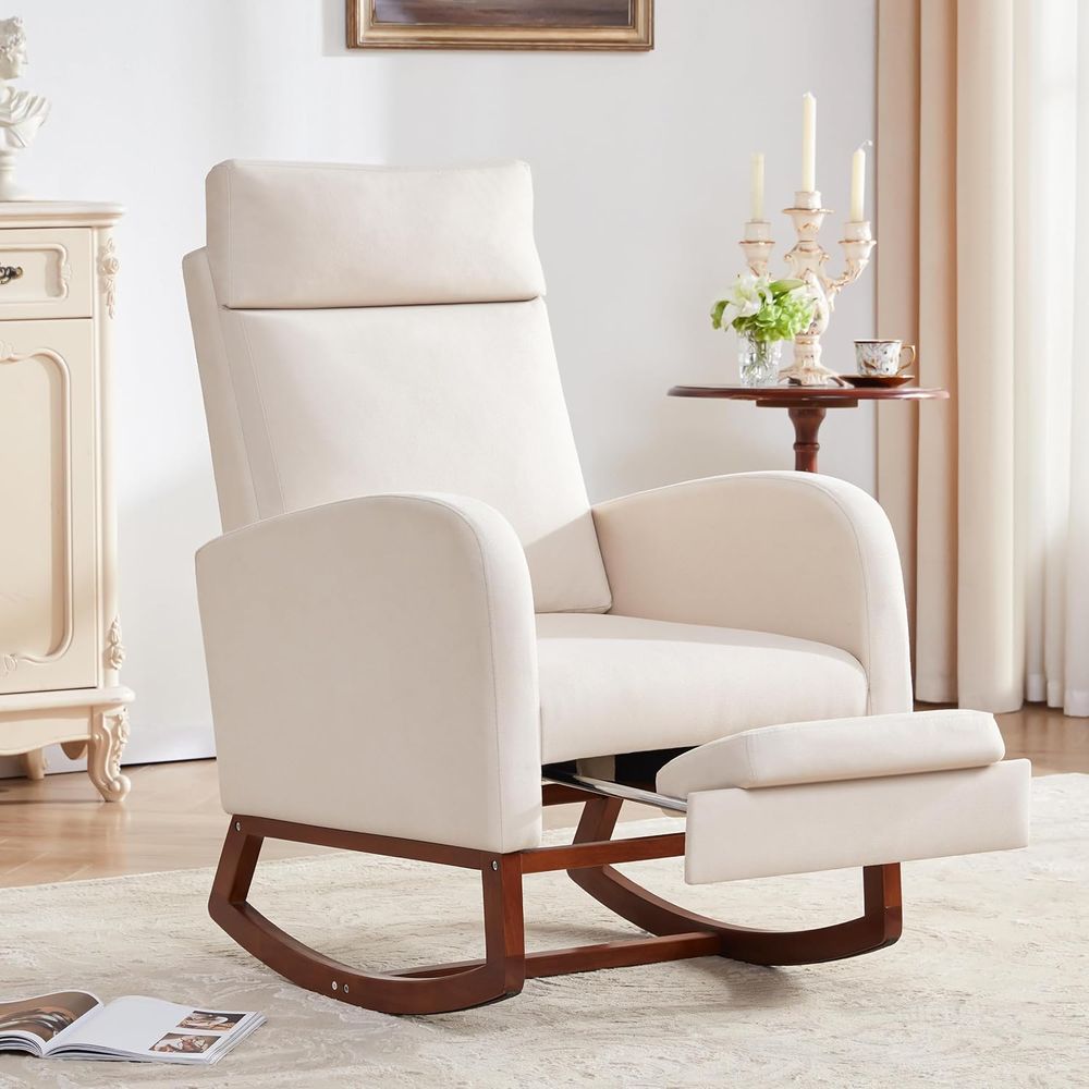 Ergonomic High-Back Baby Glide - Baby Nursery Glider Chair ulasan dan harga