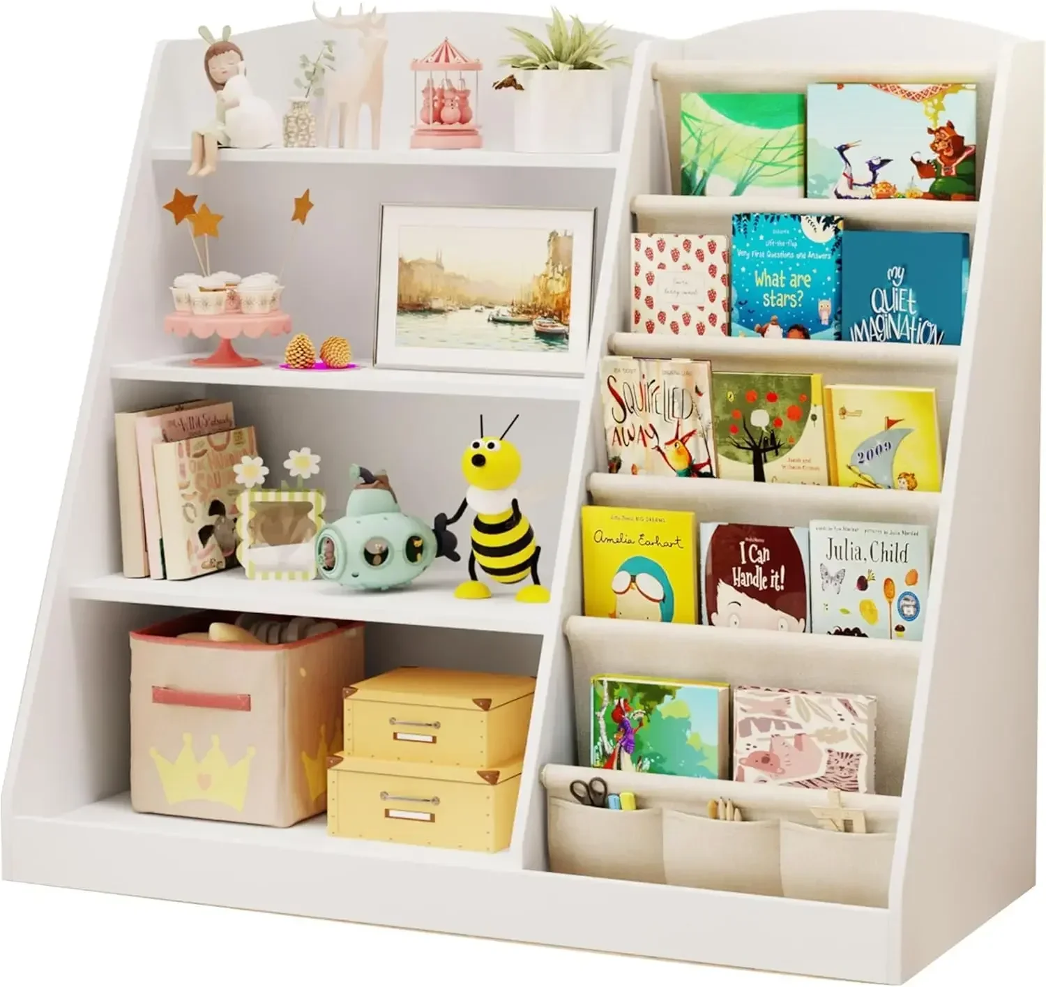 bookshelf Storage Organizer 4  - Baby Nursery Bookcase ulasan dan harga