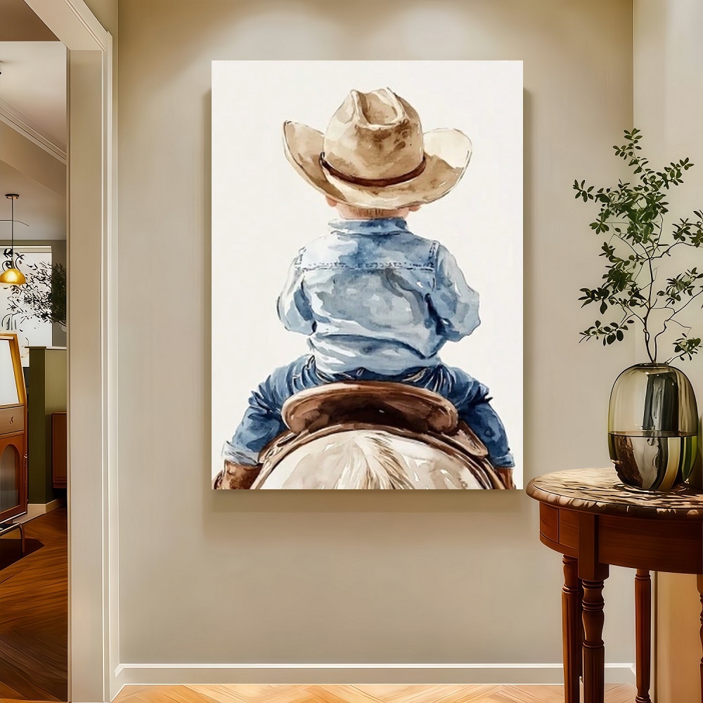 Framed 1 Vibrant Wooden Frame  - Baby Nursery Nurse ulasan dan harga