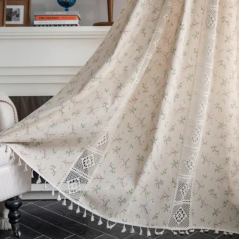 Boho Floral Semi-Blackout Wind - Baby Nursery Curtains ulasan dan harga
