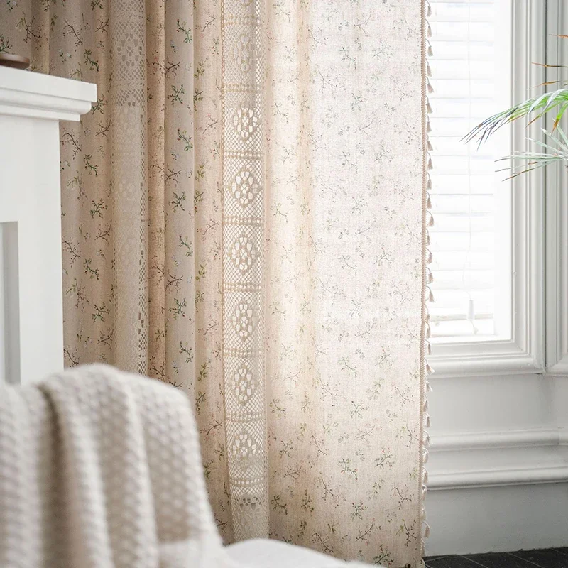 Boho Floral Semi-Blackout Wind - Baby Nursery Curtains ulasan dan harga