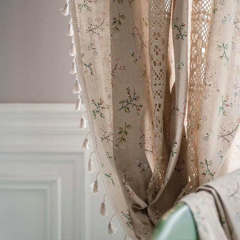 Boho Floral Semi-Blackout Wind - Baby Nursery Curtains ulasan dan harga