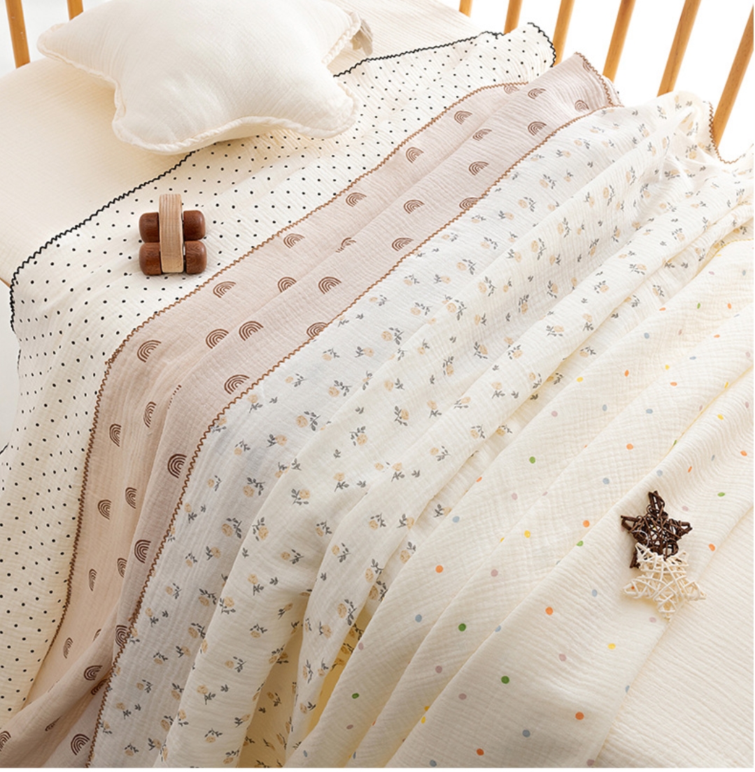 100*130cm Summer Baby Swaddle  - Baby Girl Nursery Quilt ulasan dan harga