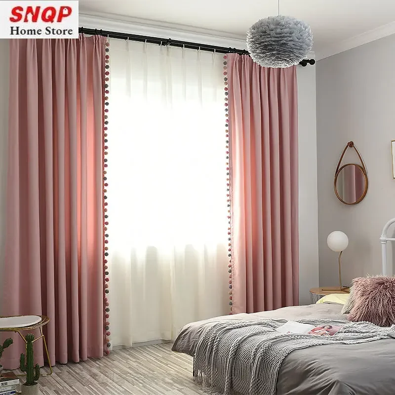Pink Blackout Curtains for Liv - Baby Nursery Curtains ulasan dan harga